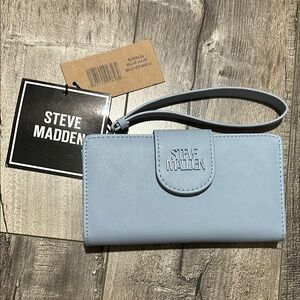 Steve Madden Sky Blue Wristlet Clutch